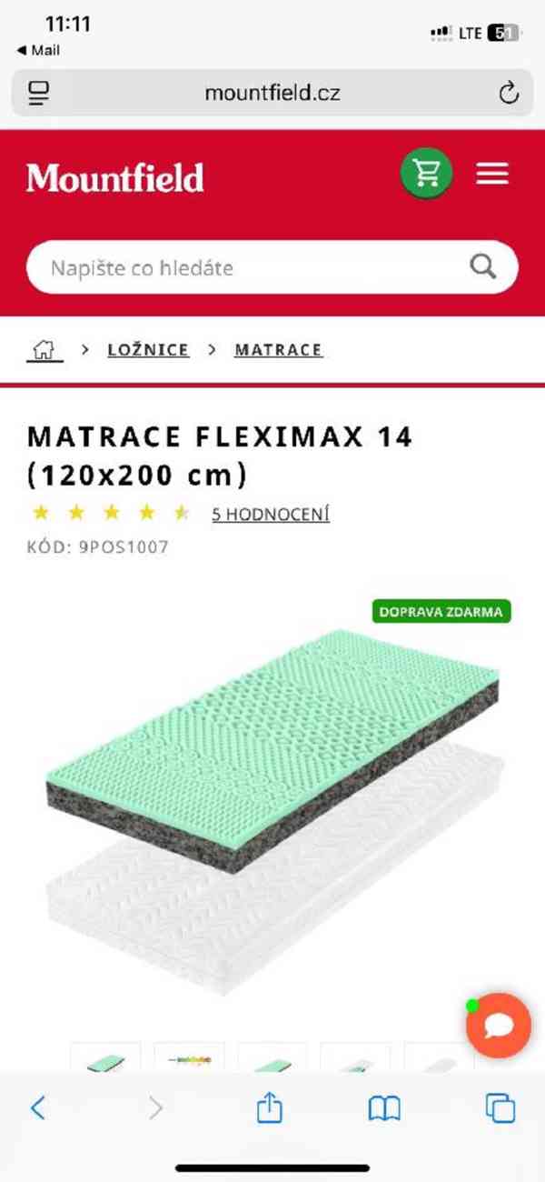Postel bílá 120x200 včetně roštu a úložného prostoru - foto 3