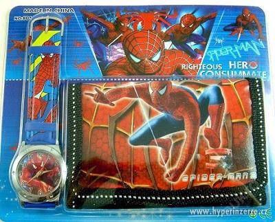 Dětské hodinky s peněženkou - Spiderman - foto 1