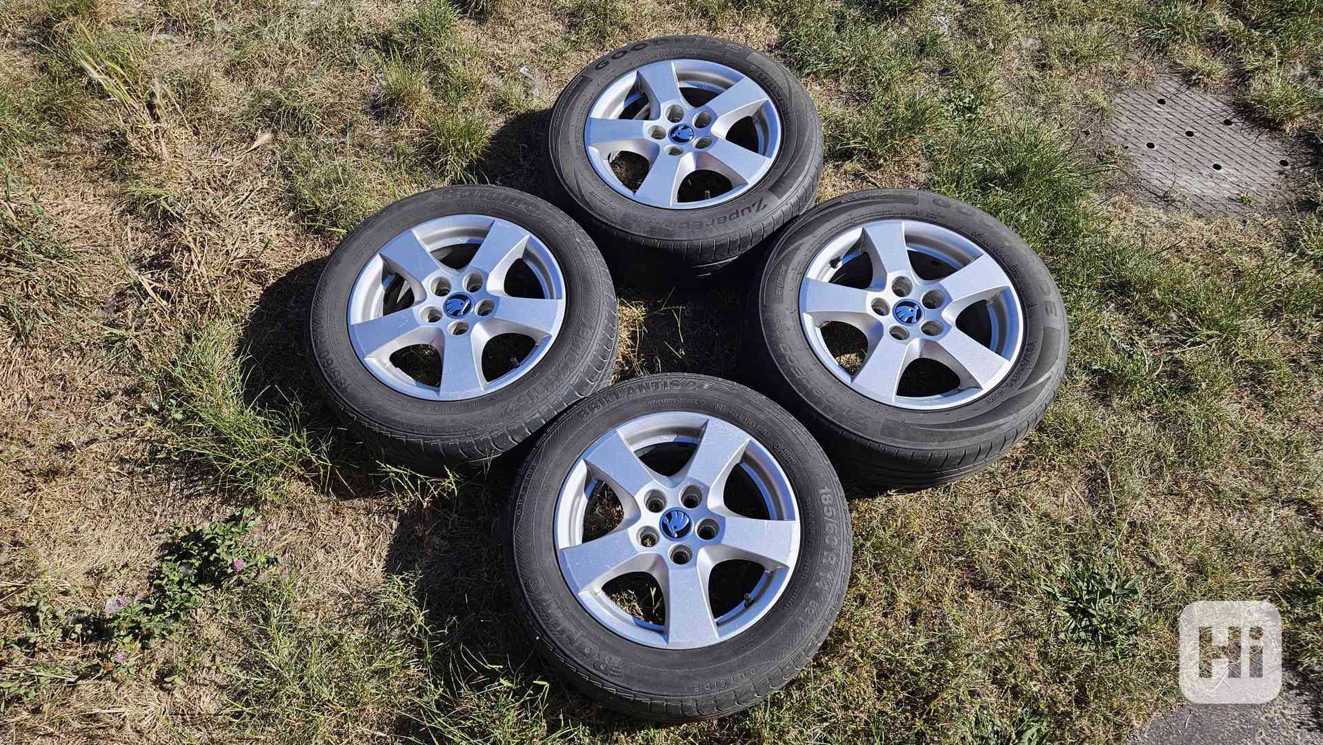 Originální ALU kola, disky Škoda Sprint 185/60R14 - foto 1
