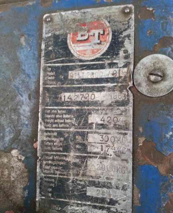 Paletový vozík elektrický BTLT 2000/8 (6367.) - foto 4