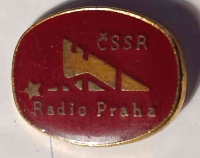Sada 7 sběratelských odznaků Radio Praha oválné - foto 9