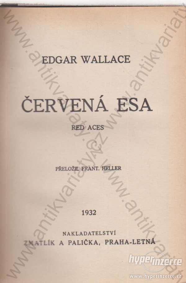 Červená esa Edgar Wallace Zmatlík a Palička 1932 - foto 1