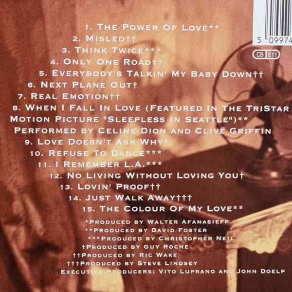 CD - CELINE DION / The Colour Of My Love - foto 2