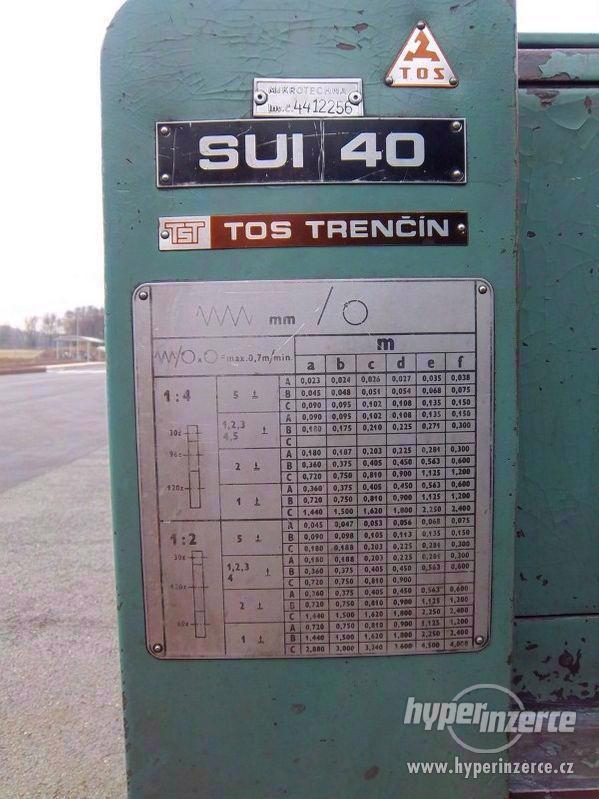 Hrotový soustruh TOS SUI 40 / 1000 - foto 5