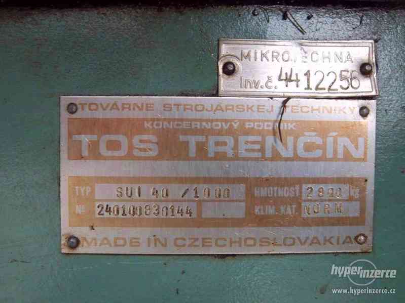 Hrotový soustruh TOS SUI 40 / 1000 - foto 7