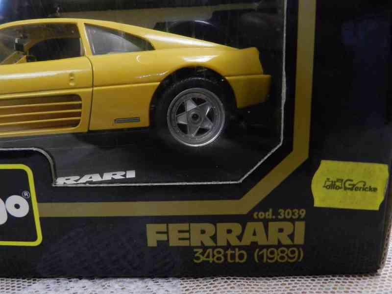 Starý kovový model Burago 1/18 Ferrari 348 tb 1989 - foto 4