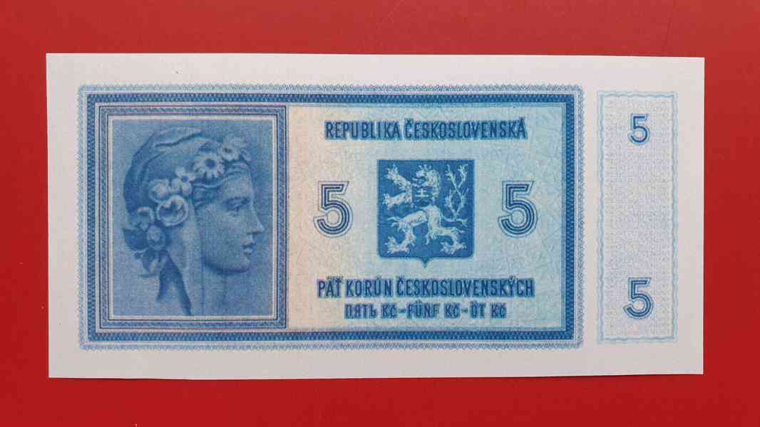 5 korun 1938 bez data a přetisku, KOPIE - foto 2