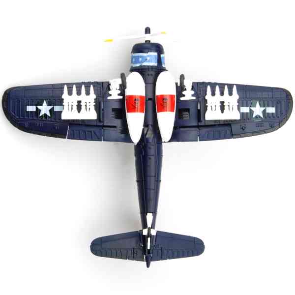 4D model nacvakávací stavebnice Corsair F4U (tmavý) 1:48 - foto 4