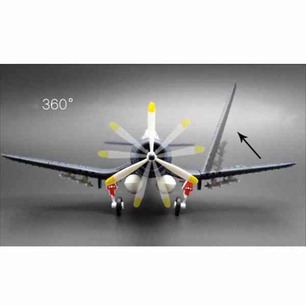 4D model nacvakávací stavebnice Corsair F4U (tmavý) 1:48 - foto 7