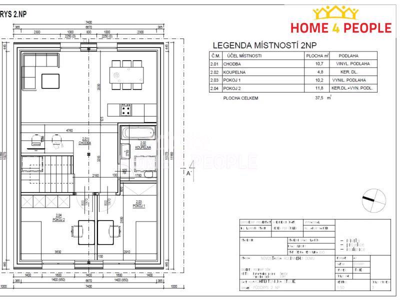 Prodej výstavby patrového domu 5+kk v Bílovicích části Včelarey s pozemkem 1345m2 - foto 13