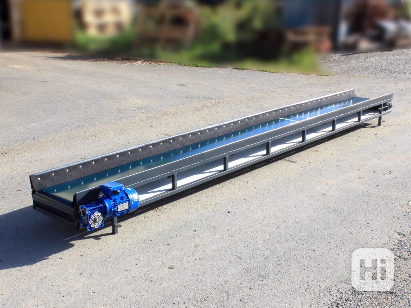 Pásový dopravník 400x35 cm včetně motoru - foto 1