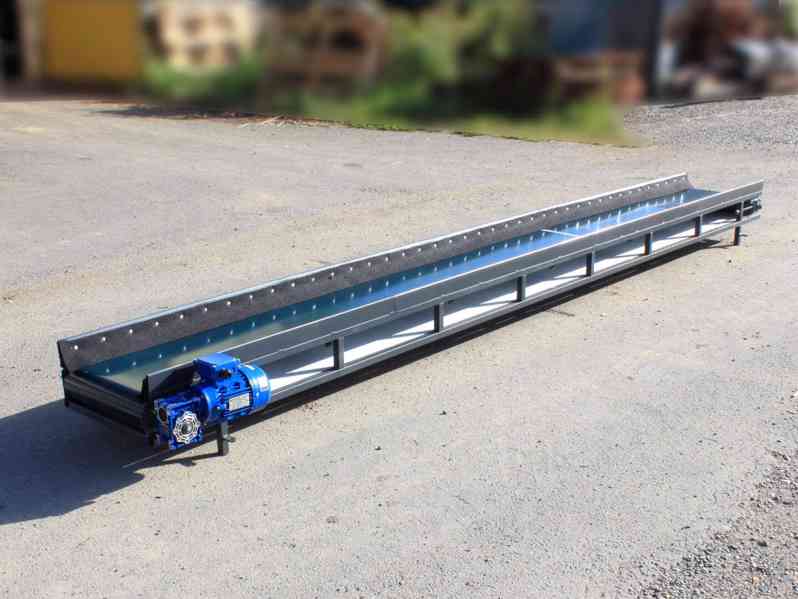 Pásový dopravník 400x35 cm včetně motoru - foto 1
