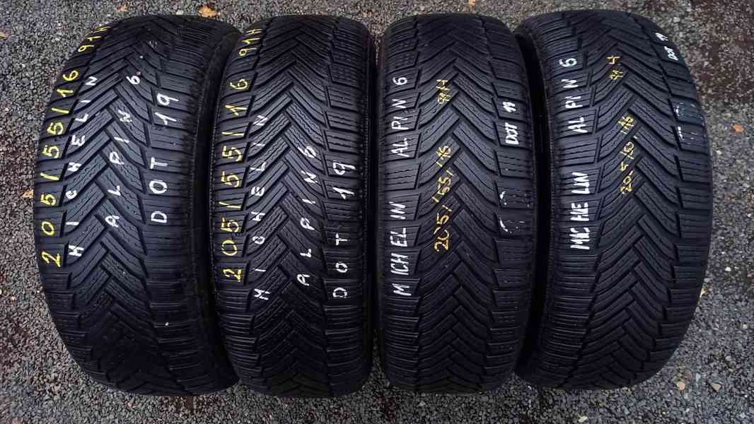 Zimní pneu 205/55 R16 4x MICHELIN Alpin 6 - foto 3