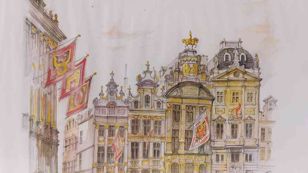 Obraz Grand Place Brussel, Pasparta  - foto 3