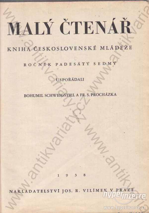 Malý čtenář ročník 57 kniha českoslov.mládeže 1938 - foto 1