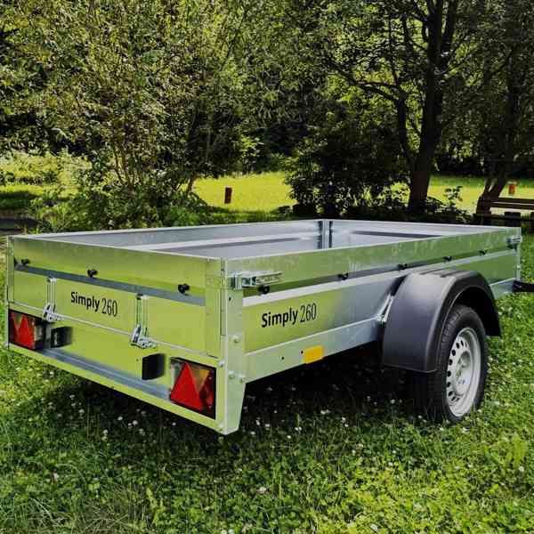 Nový praktický sklopný přívěsný vozík , 2,53m x1,30,DPH - foto 3