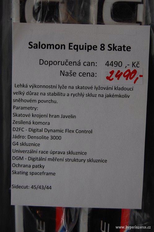 NOVÉ běžky Salomon Equipe 8 Skate 174, 179 cm VÝPRODEJ - foto 3