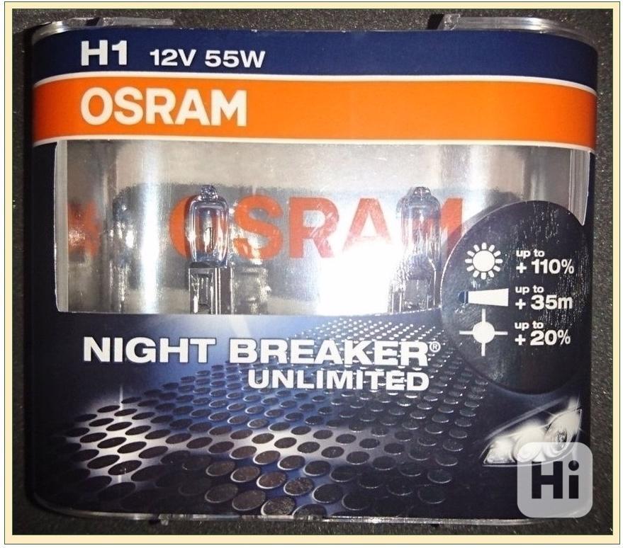 Nové OSRAM H1 12V 55W NIGHT BREAKER blistr - 2ks - foto 1