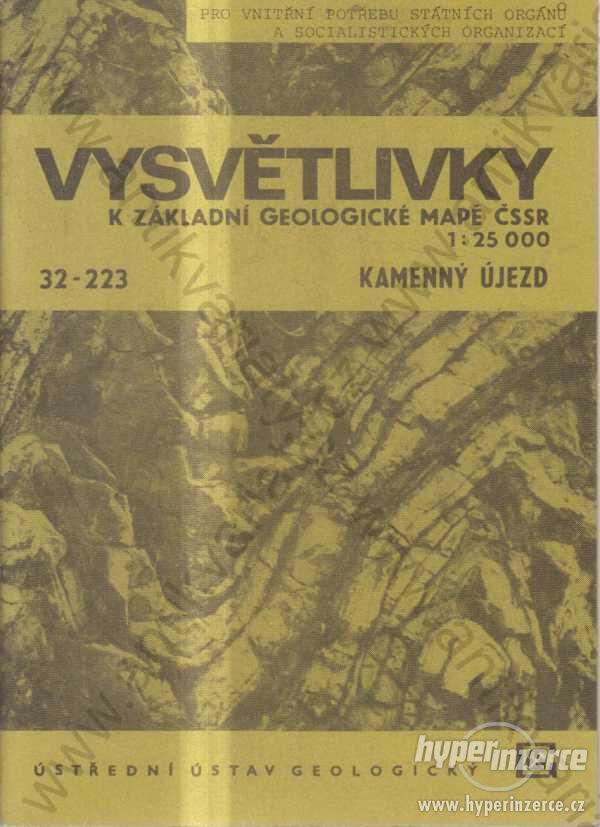 Vysvětlivky k zákl. geol. mapě ČSSR- Kamenný Újezd - foto 1