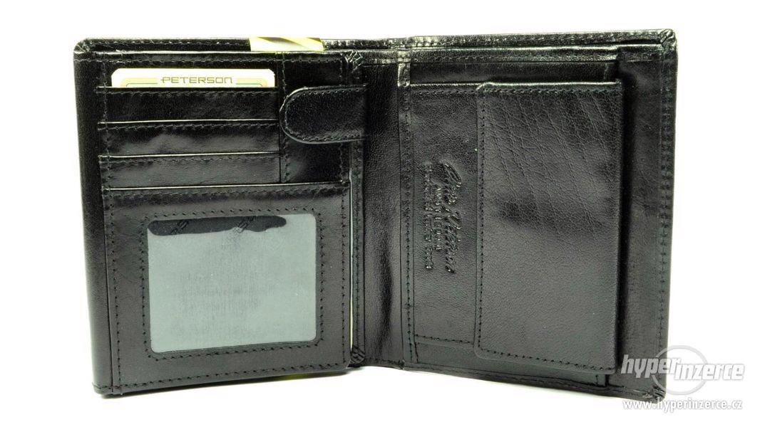 Luxusní pánská černá peněženka - foto 4
