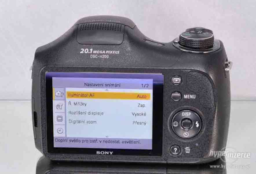 SONY Cyber-Shot DSC-H200 - 20,1MP*HD Video*26xOpZOOM +BRAŠNA - foto 7