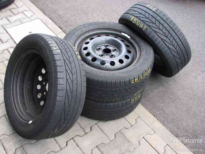 Letní pneu + ráfky 215/55R16, Vzorek 4mm, Goodyear - foto 2