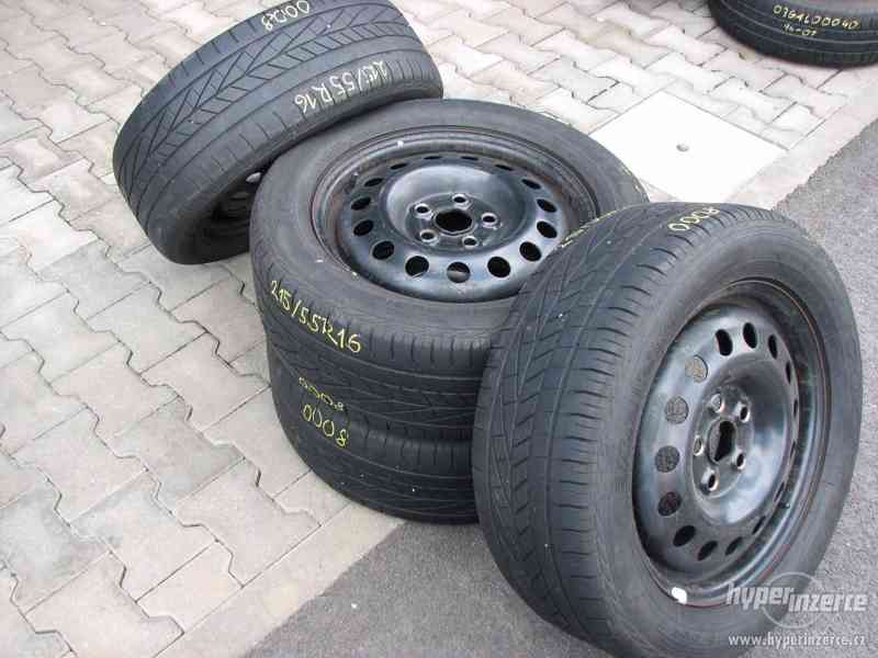 Letní pneu + ráfky 215/55R16, Vzorek 4mm, Goodyear - foto 3