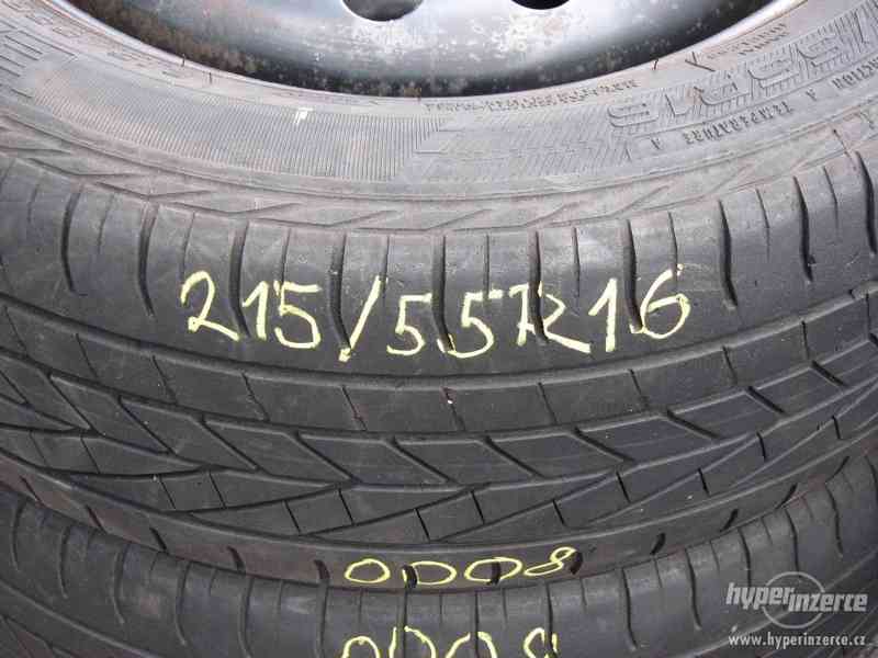 Letní pneu + ráfky 215/55R16, Vzorek 4mm, Goodyear - foto 4