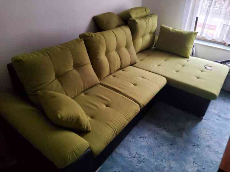 Rohová sedací souprava ve tvaru L 257x150 cm - foto 3