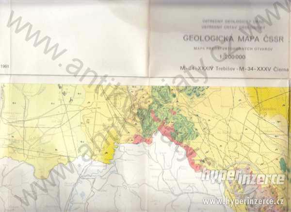 Geologická mapa ČSSR 1:200 000 - foto 1