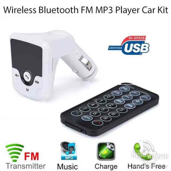 Bluetooth FM Transmitter - Car Kit pro autorádio - foto 1