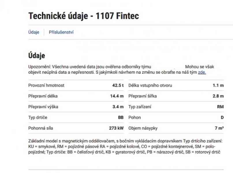 43t mobil drtič 300t/h čelist Fintec 1107 (Sandvik QJ330) - foto 6