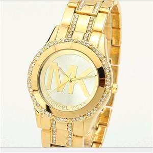 Luxusní hodinky Michael Kors zlaté s kamínky - foto 1