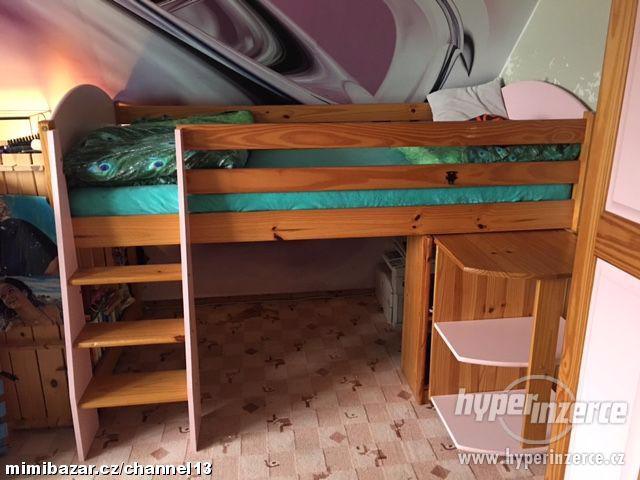 Prodám dětský nábytek z masivu borovice - foto 4