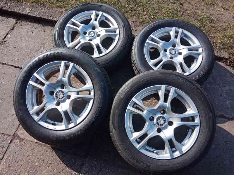 Obutá alu kola 15ky 4x108 pneu 85% CITROEN PEUGEOT - dobírka - foto 5