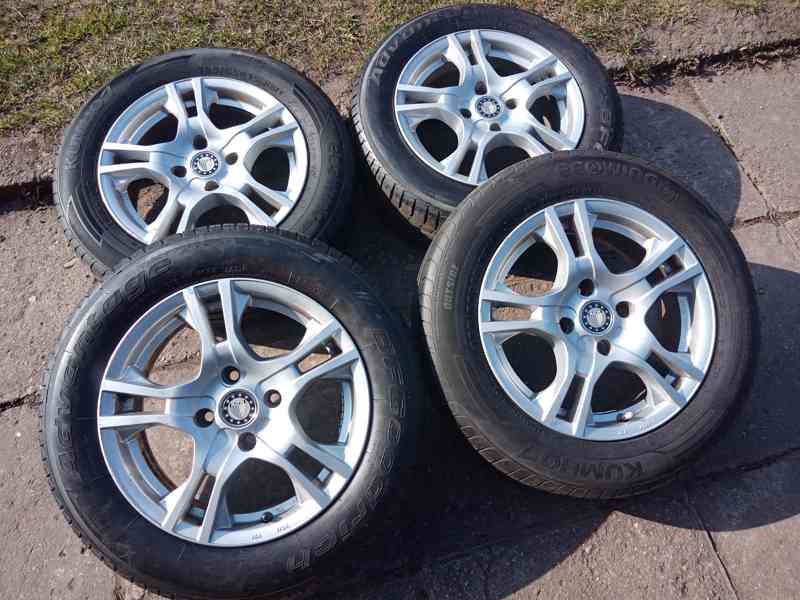 Obutá alu kola 15ky 4x108 pneu 85% CITROEN PEUGEOT - dobírka - foto 1