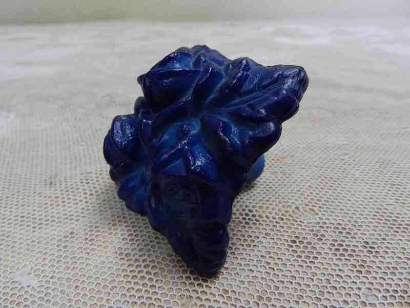 Art Deco modrá  zátka od karafy Schlevogt  - foto 2