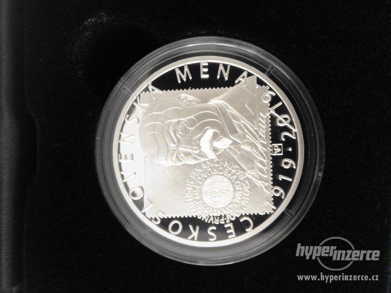 Stříbrná medaile zavedení československé měny - foto 2