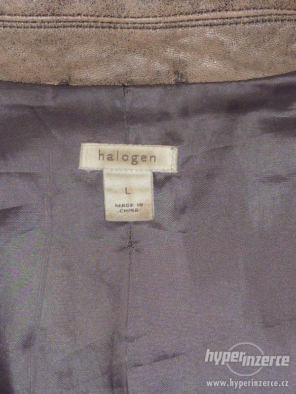 Kožená bunda dámská Halogen velikost L - foto 3
