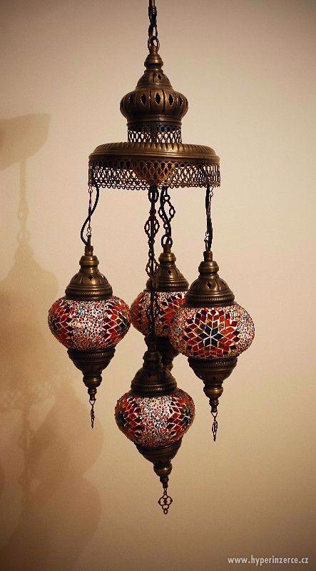 Orientální ručně vyráběná lampa z Istanbulu - foto 1