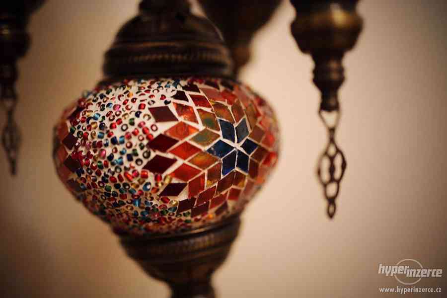 Orientální ručně vyráběná lampa z Istanbulu - foto 2