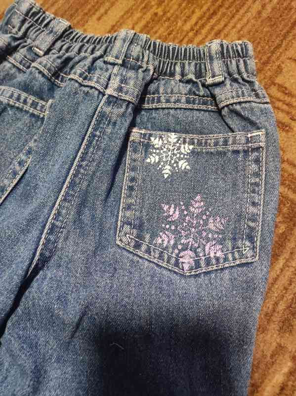 Dětské džíny s vločkami, vel. 80-86 - foto 6