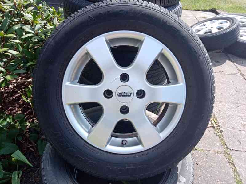 Obutá alu kola 15ky 4x108 pneu 70% PEUGEOT CITROEN - dobírka - foto 2