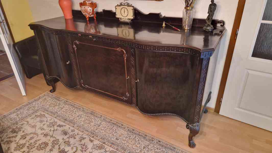 Starožitný příborník, bufet Chippendale - foto 7