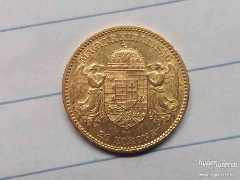 RU zlatá mince 20 koruna 1893 (uherská ražba) 4. - foto 1