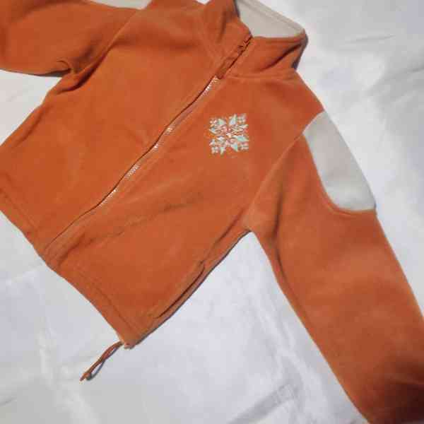 Dětská oranžová mikina Snow Stars, vel. 116 - foto 2