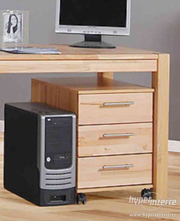 Jídelní pc počítačový, psací stůl - Jádrový BUK MASIV 180 cm - foto 10