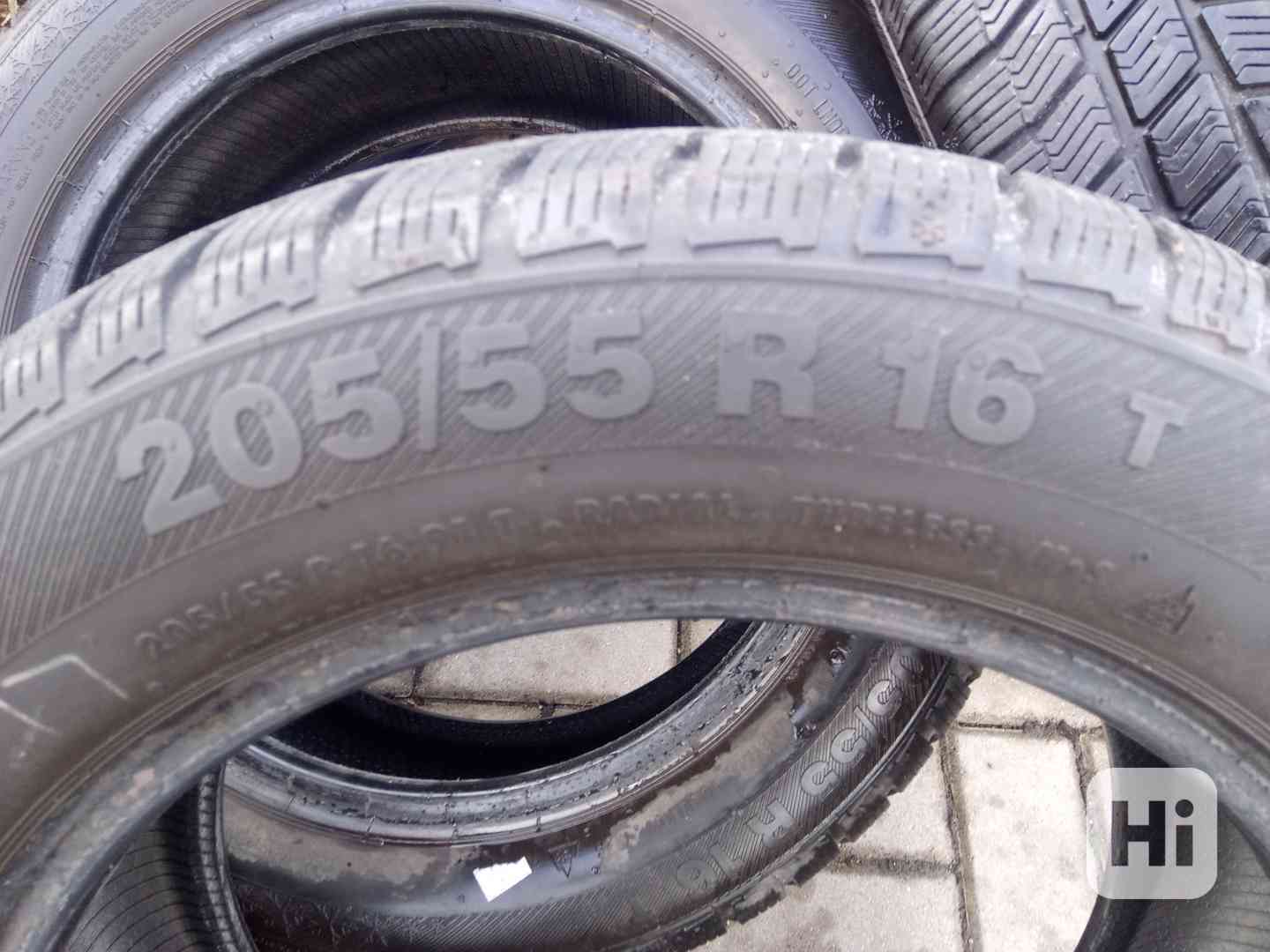 Prodám 4 kusy zimní pneumatiky Barum 205/55 R16 T  - foto 1