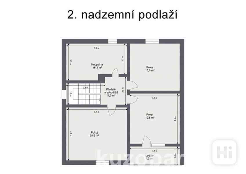 Prodej třípodlažního rodinného domu 278m2, pozemek 798m2, Chrást u Poříčan - foto 9