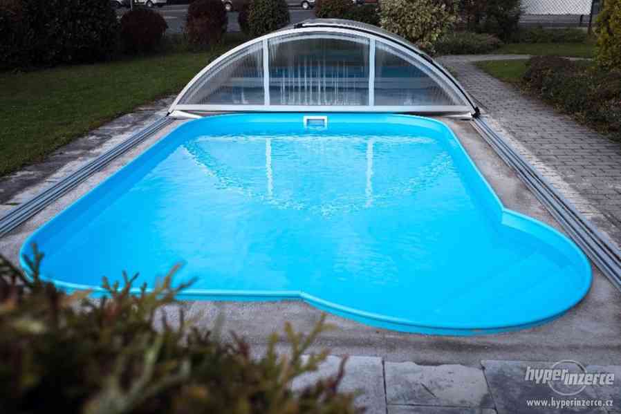plastový bazén 4x2,5x1,2m + zastřešení - foto 1
